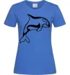 Жіноча футболка Кит косатка Яскраво-синій Жіноча футболка Кит косатка Яскраво-синій фото