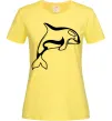 Жіноча футболка Кит косатка Лимонний Жіноча футболка Кит косатка Лимонний фото