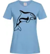 Жіноча футболка Кит косатка Блакитний Жіноча футболка Кит косатка Блакитний фото