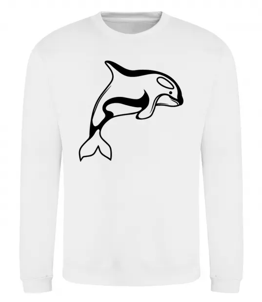 Свитшот Кит косатка Белый фото