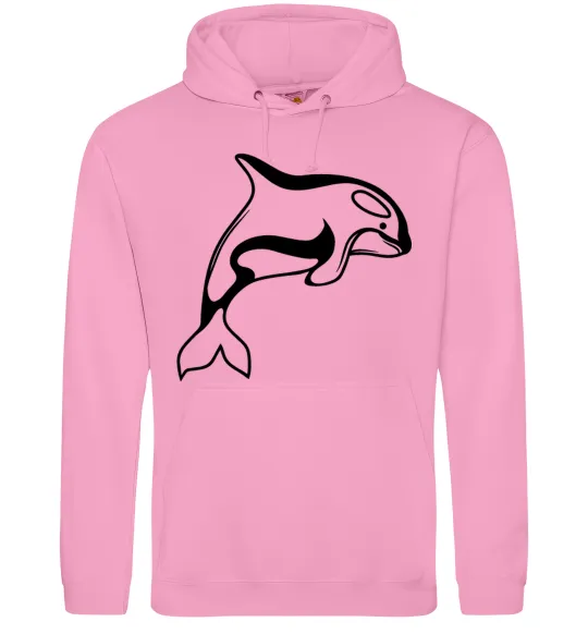 Жіноча толстовка (худі) Кит косатка Рожевий фото