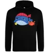 Мужская толстовка (худи) Кит та краб пірати Черный Мужская толстовка (худи) Кит та краб пірати Черный фото