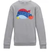 Дитячий світшот Кит та краб пірати Сірий меланж Дитячий світшот Кит та краб пірати Сірий меланж фото