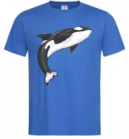 Мужская футболка Косатка малюнок Ярко-синий фото