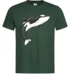 Мужская футболка Косатка малюнок Темно-зеленый фото