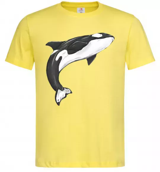 Мужская футболка Косатка малюнок Лимонный фото