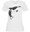 Женская футболка Косатка малюнок Белый Женская футболка Косатка малюнок Белый фото