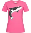 Женская футболка Косатка малюнок Ярко-розовый Женская футболка Косатка малюнок Ярко-розовый фото