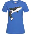 Женская футболка Косатка малюнок Ярко-синий Женская футболка Косатка малюнок Ярко-синий фото
