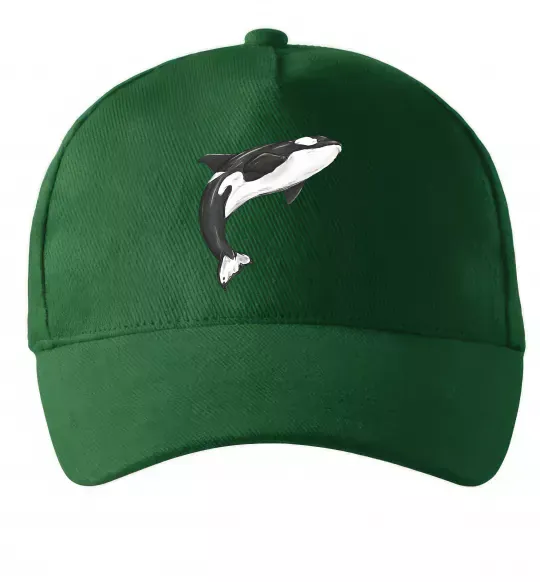 Кепка Косатка малюнок Темно-зеленый фото