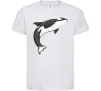 Детская футболка Косатка малюнок Белый фото