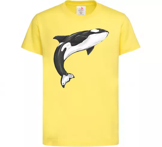 Детская футболка Косатка малюнок Лимонный фото