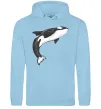 Женская толстовка (худи) Косатка малюнок Голубой фото