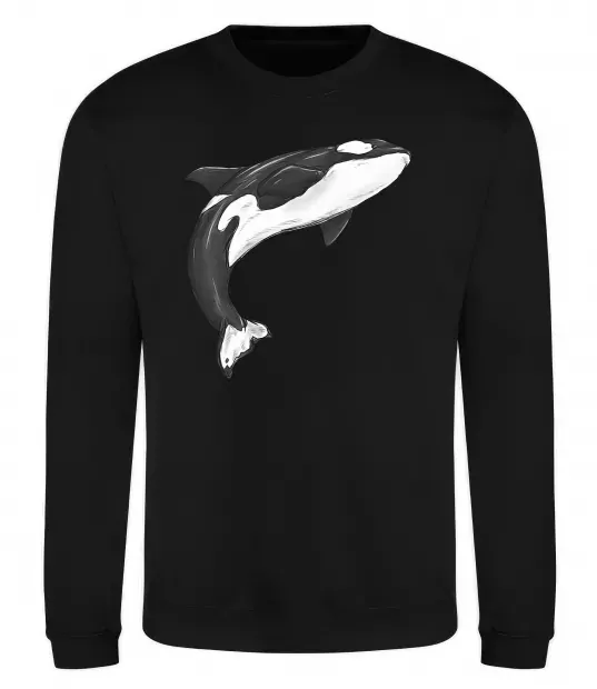 Свитшот Косатка малюнок Черный фото
