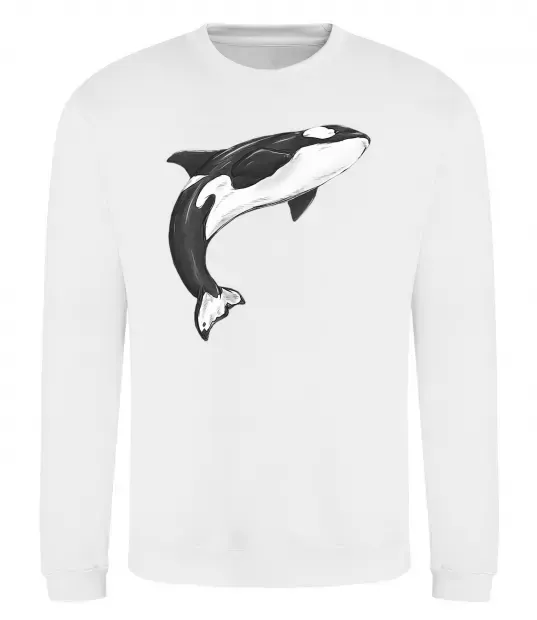 Свитшот Косатка малюнок Белый фото