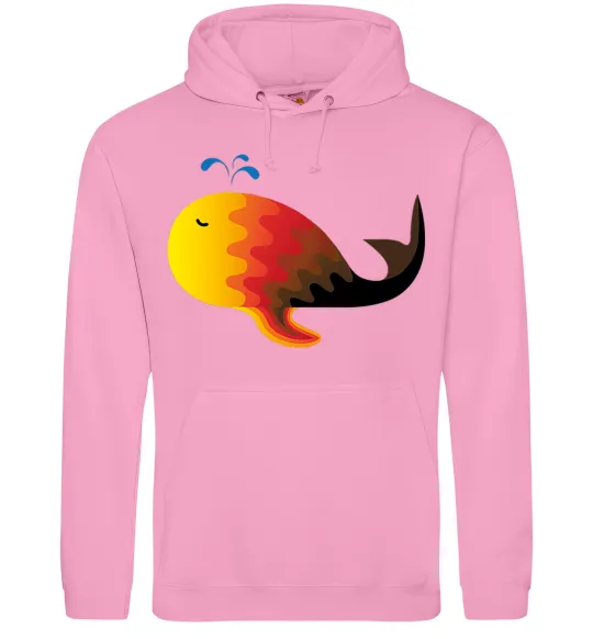 Чоловіча толстовка (худі) Кит градієнт помаранчевий Рожевий фото