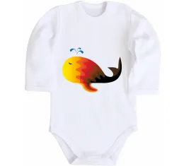 Дитячий бодік Under the sea Білий фото