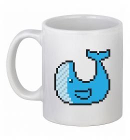 Чашка керамическая Кит в пікселях