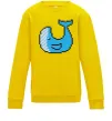 Детский Свитшот Кит в пікселях Солнечно желтый фото