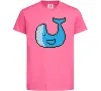 Дитяча футболка Кит в пікселях Яскраво-рожевий фото