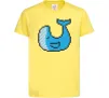 Дитяча футболка Кит в пікселях Лимонний фото