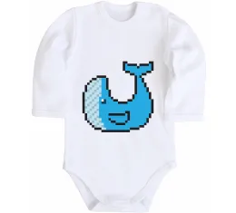 Дитячий бодік Under the sea Білий фото