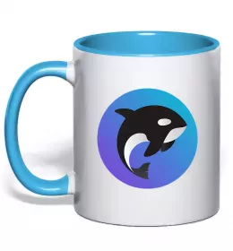 Чашка с цветной ручкой