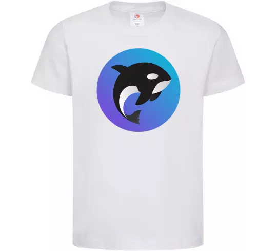 Детская футболка Косатка в колі Белый фото