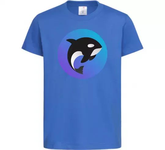 Детская футболка Косатка в колі Ярко-синий фото