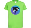 Детская футболка Косатка в колі Лаймовый фото