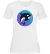 Жіноча футболка Косатка в колі Білий фото