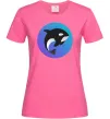 Жіноча футболка Косатка в колі Яскраво-рожевий фото