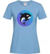 Жіноча футболка Косатка в колі Блакитний фото