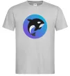 Чоловіча футболка Косатка в колі Сірий Чоловіча футболка Косатка в колі Сірий фото