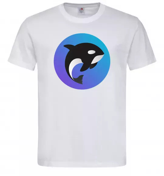 Чоловіча футболка Косатка в колі Білий фото