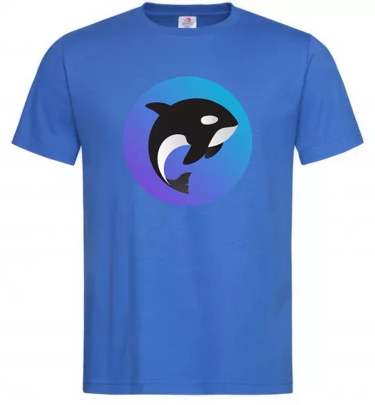 Чоловіча футболка Косатка в колі Яскраво-синій фото