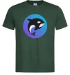 Чоловіча футболка Косатка в колі Темно-зелений Чоловіча футболка Косатка в колі Темно-зелений фото