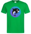 Чоловіча футболка Косатка в колі Зелений Чоловіча футболка Косатка в колі Зелений фото