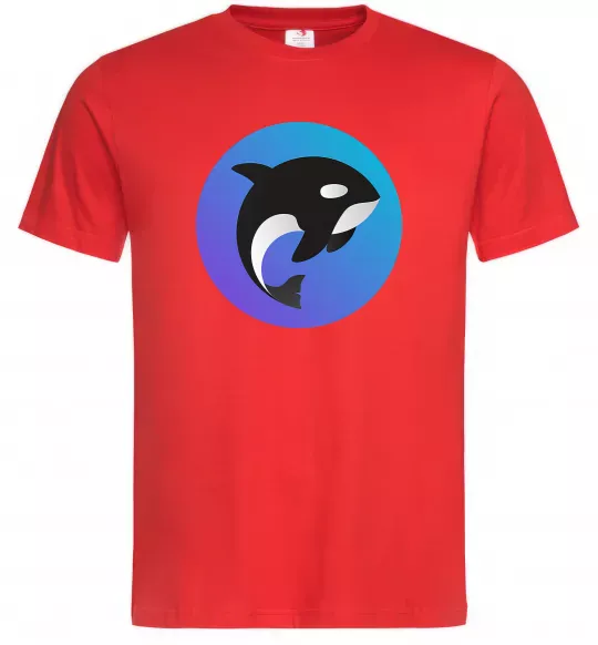 Чоловіча футболка Косатка в колі Червоний фото