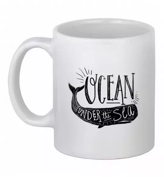 Чашка керамічна Under the sea Білий фото