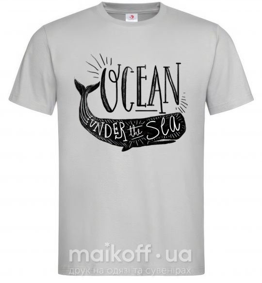 Мужская футболка Under the sea Серый фото