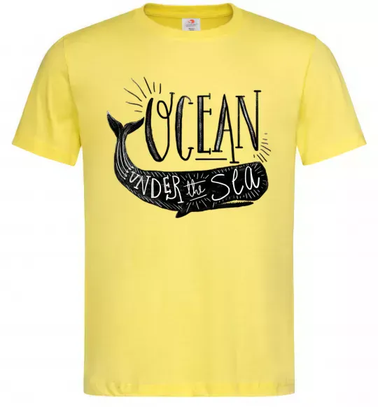 Чоловіча футболка Under the sea Лимонний фото