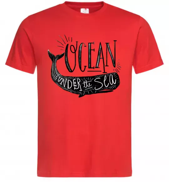 Чоловіча футболка Under the sea Червоний фото