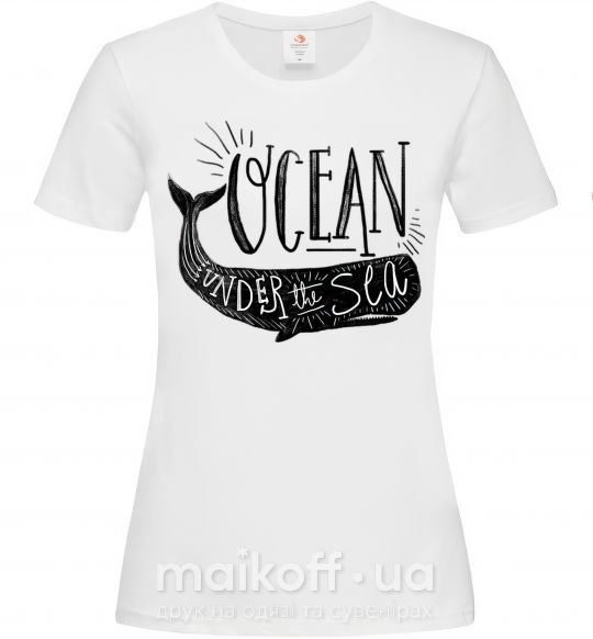 Жіноча футболка Under the sea Білий фото