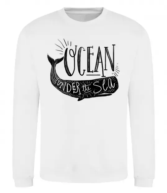 Свитшот Under the sea Белый фото