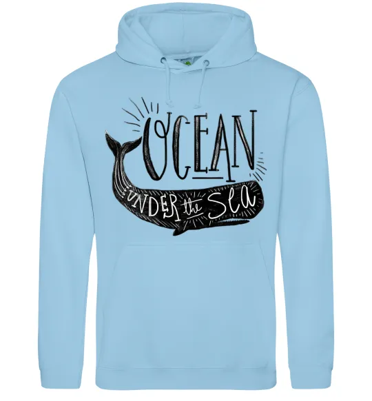 Женская толстовка (худи) Under the sea Голубой фото