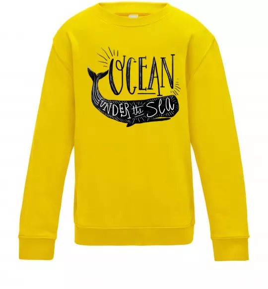 Детский Свитшот Under the sea Солнечно желтый фото