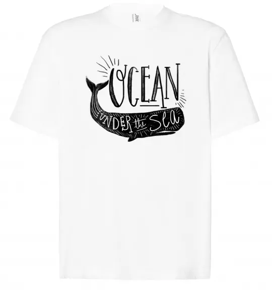 Футболка Оверсайз Under the sea Белый фото