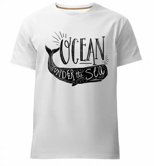 Чоловіча преміум футболка Under the sea Білий фото