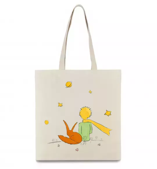 Эко-сумка Маленький принц Бежевый фото